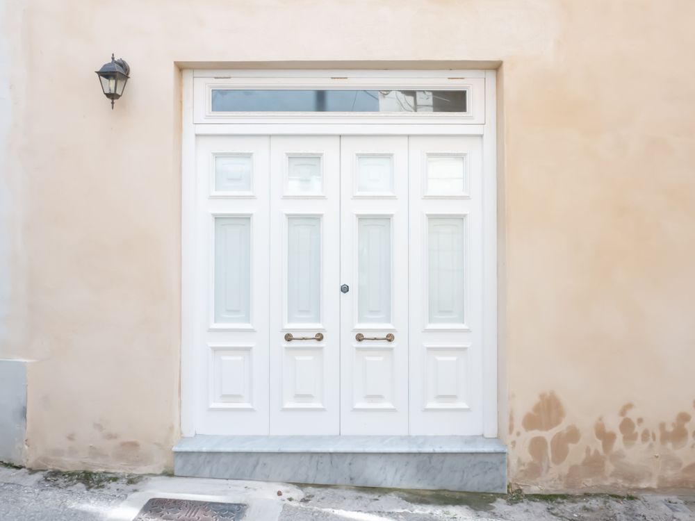 Porte d'entrée PVC isolante